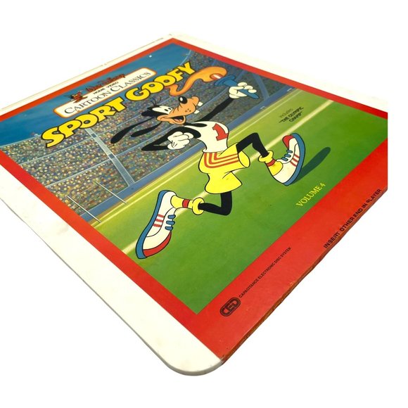 Walt Disney Sport Goofy Cartoon Classic RCA SelectaVision CED Videodisc Laser - Picture 4 of 6